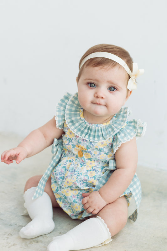 Ranita flores grandes tipo liberty amarillo
