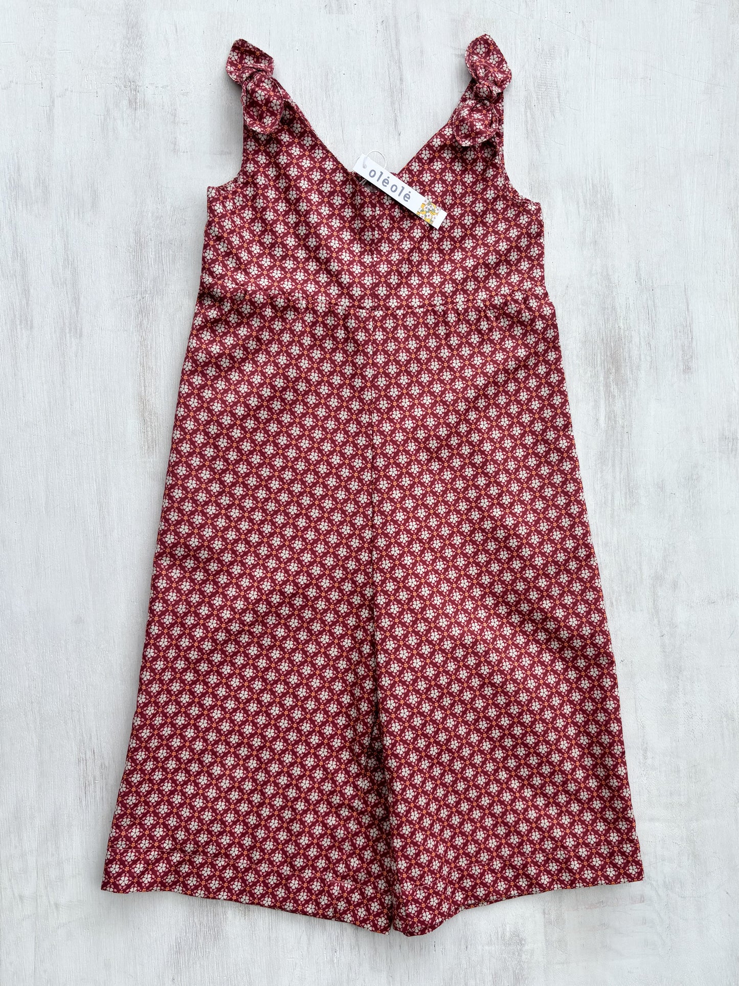 Braga de niña geometrica roja