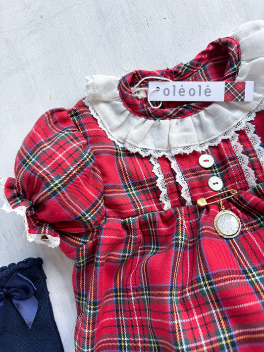 Ranita Madrid tartán rojo