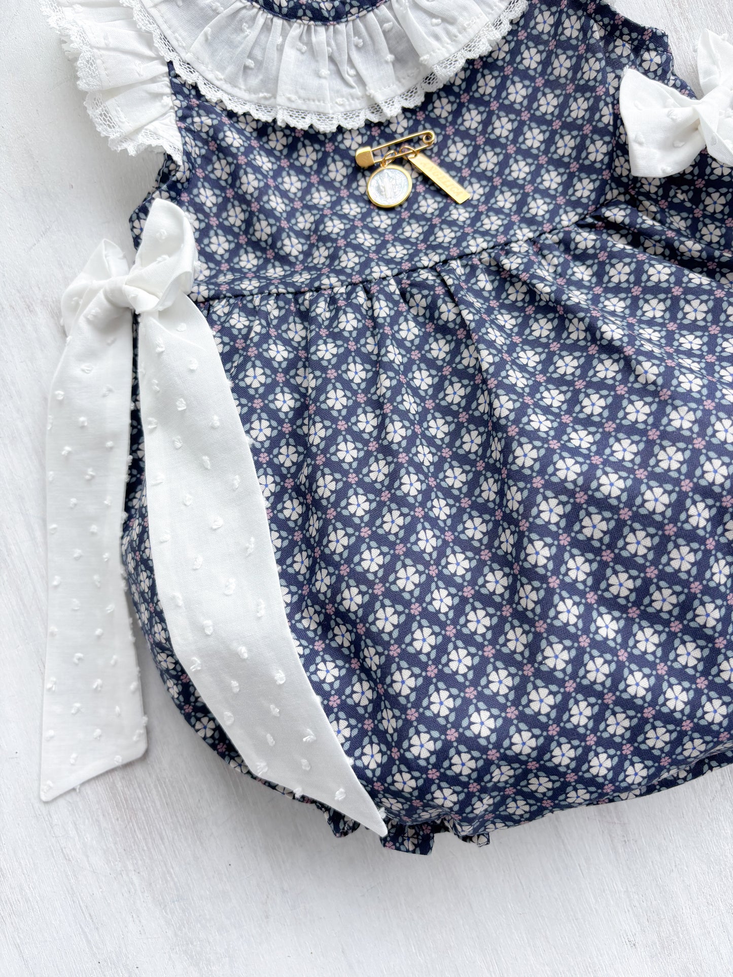 Ranita geometrica azul marino