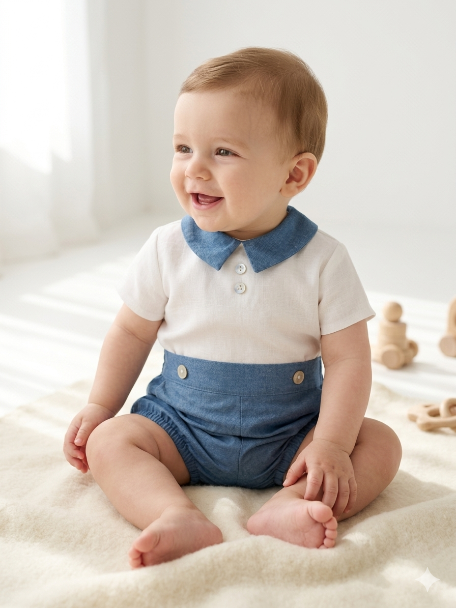 Conjunto varón bombacha blue jean