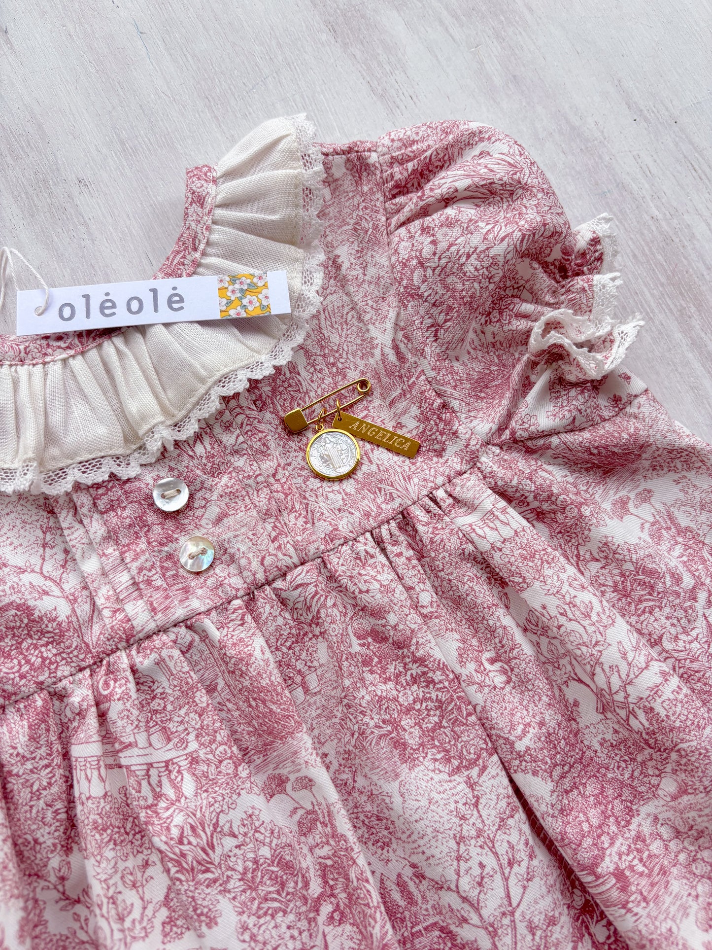 Vestido Madrid toile rosado