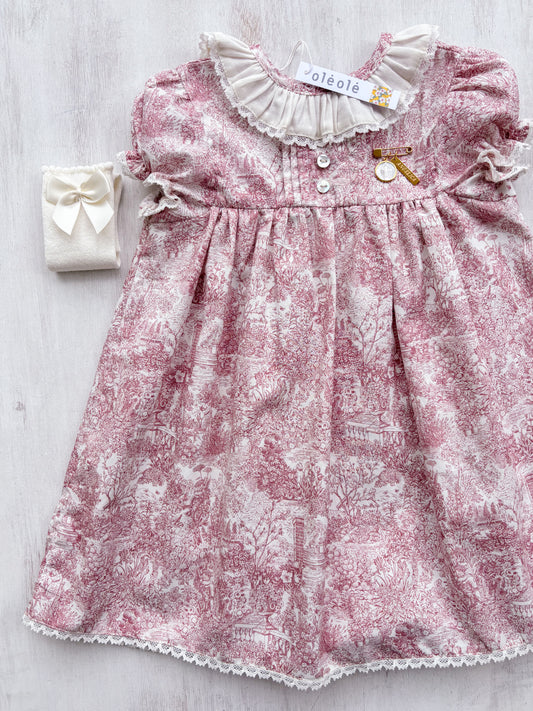 Vestido Madrid toile rosado