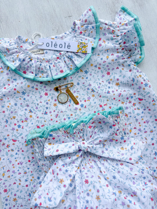 Conjunto Matchymatchy bombacha flores mini multicolor