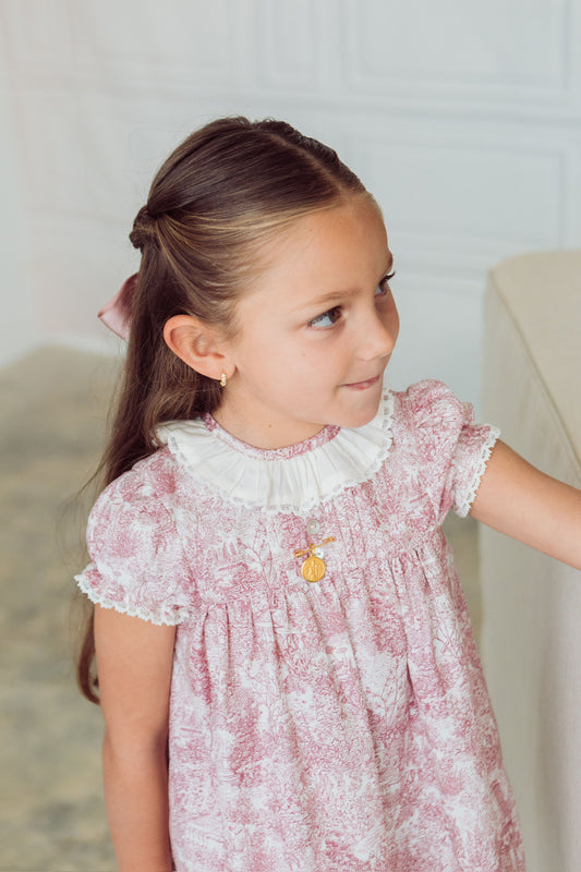 Vestido Madrid toile rosado