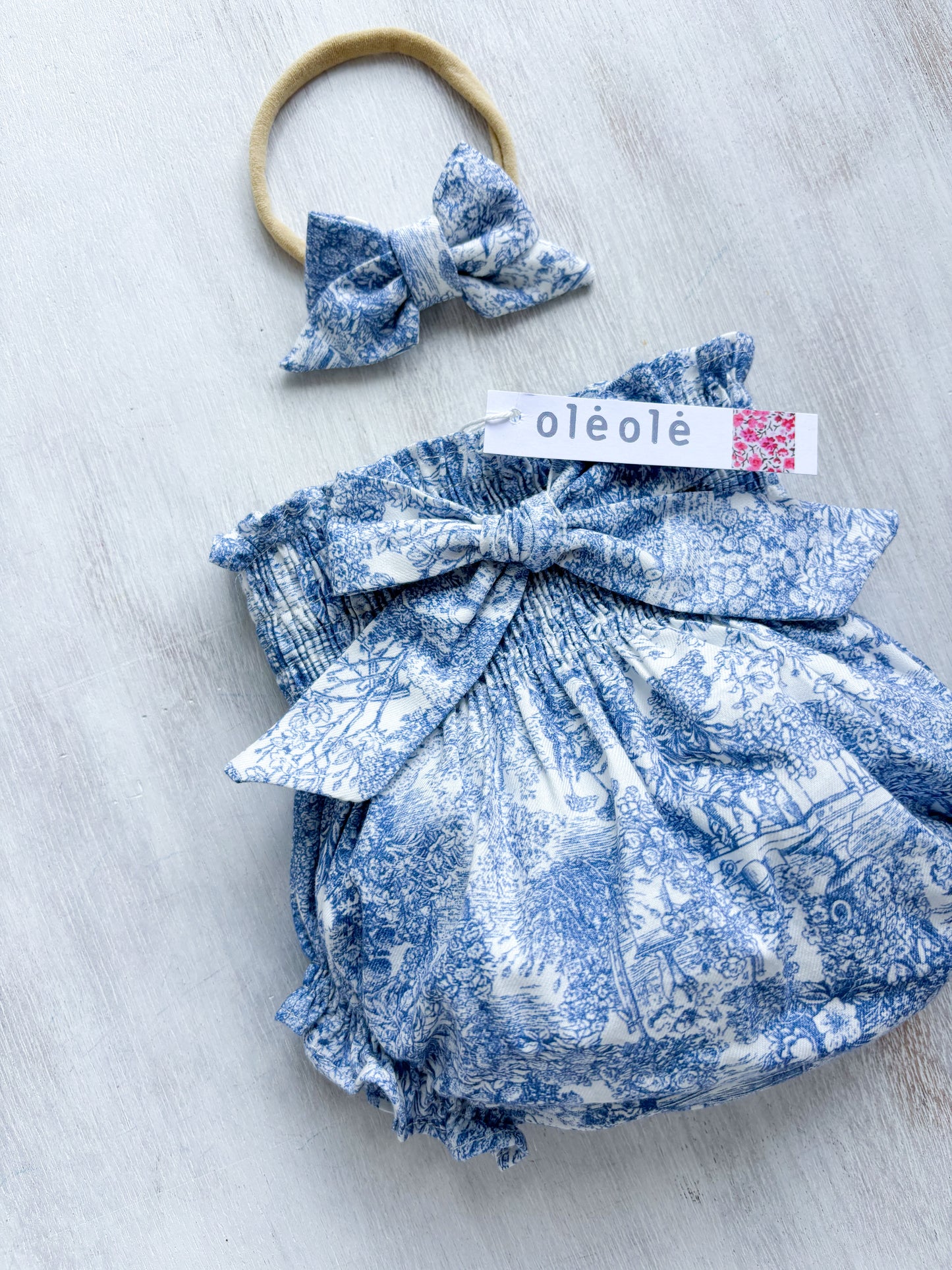 Bombacha c/ lazo toile azul