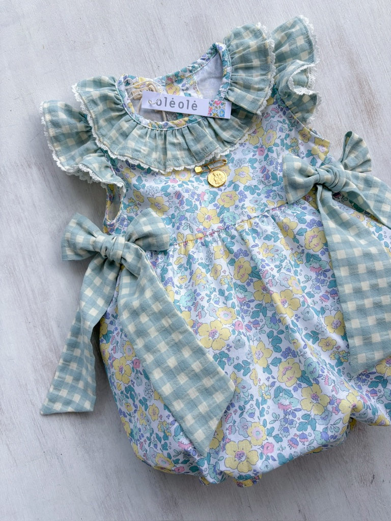 Ranita flores grandes tipo liberty amarillo