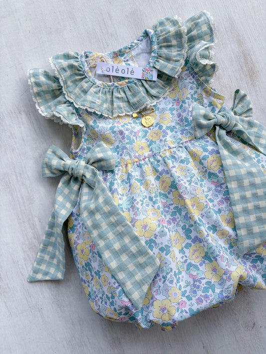 Ranita flores grandes tipo liberty amarillo