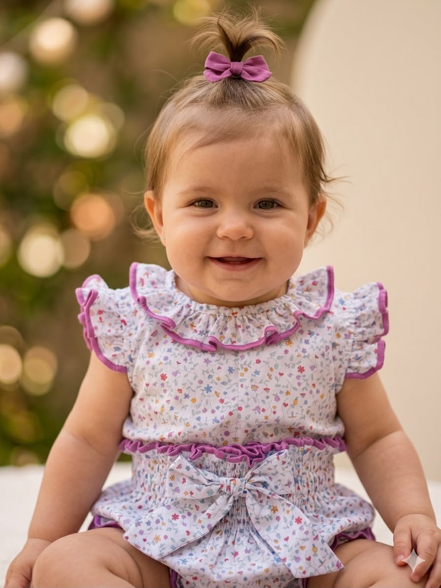 Conjunto MatchyMatchy bombacha flores mini multicolor