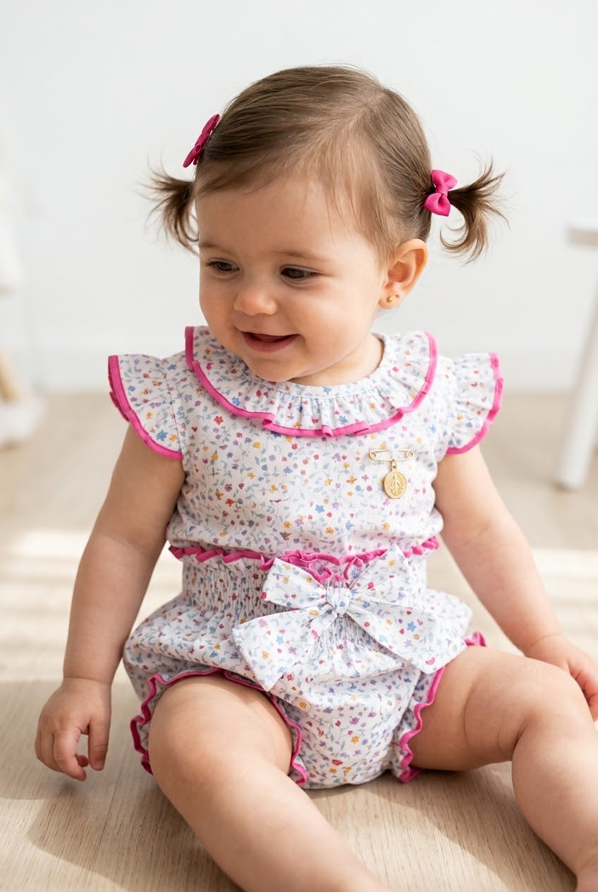 Conjunto MatchyMatchy bombacha flores mini multicolor