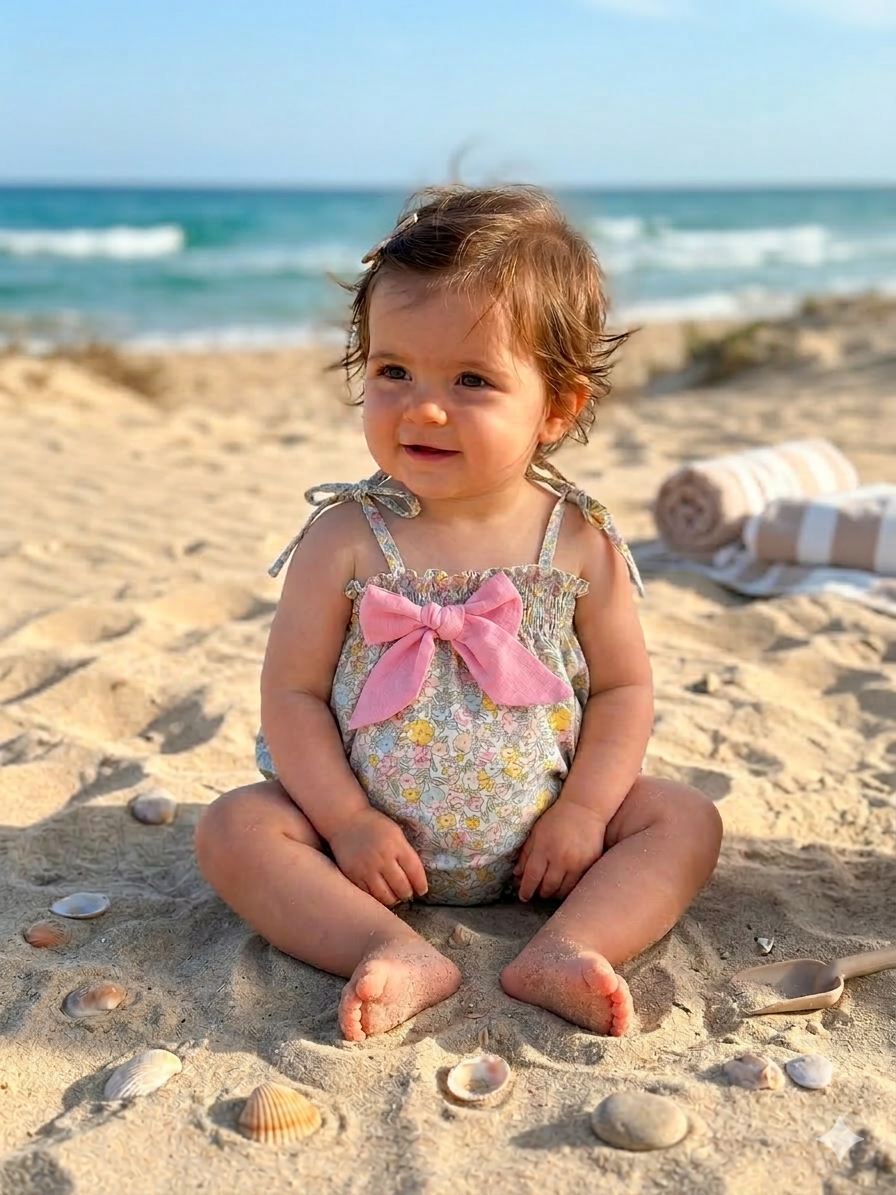 Bombacha tiritas flores medinas amarillas combinadas