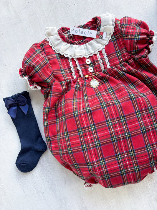 Ranita Madrid tartán rojo