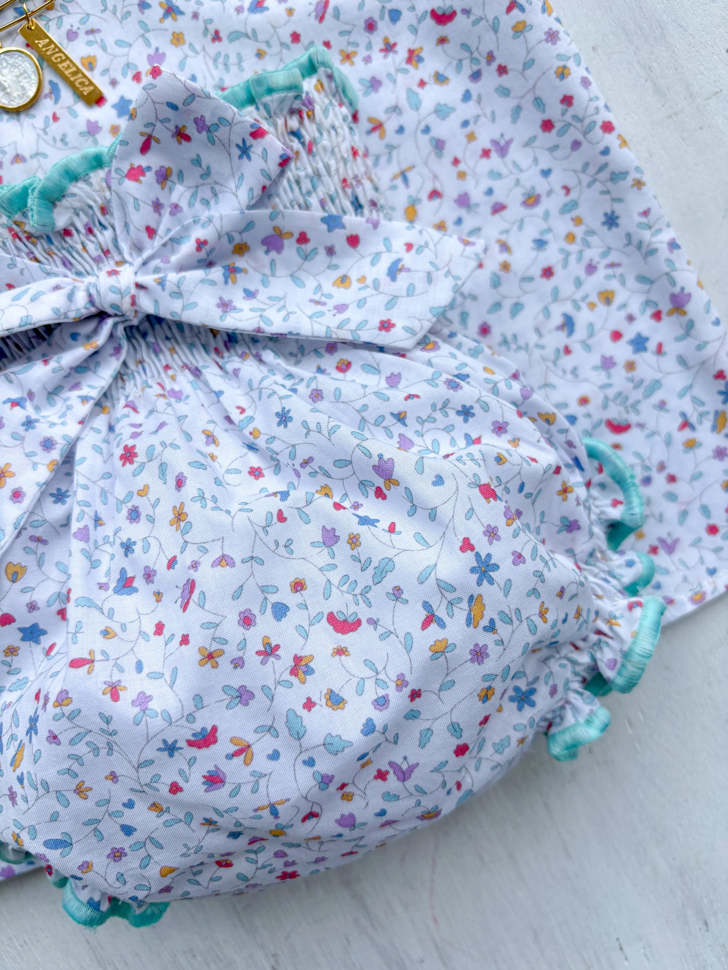 Conjunto Matchymatchy bombacha flores mini multicolor