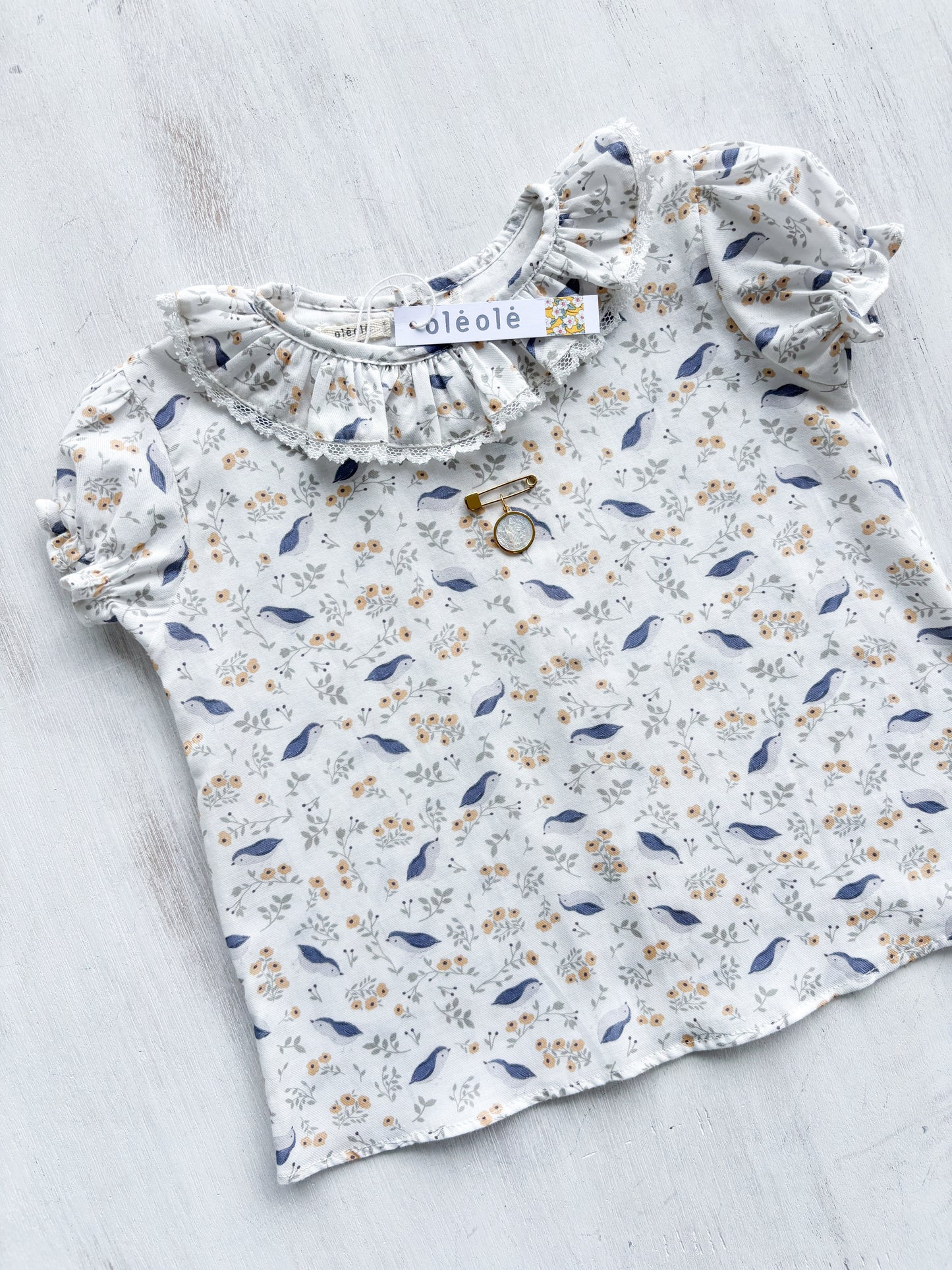 Camisa estampada pajaritos