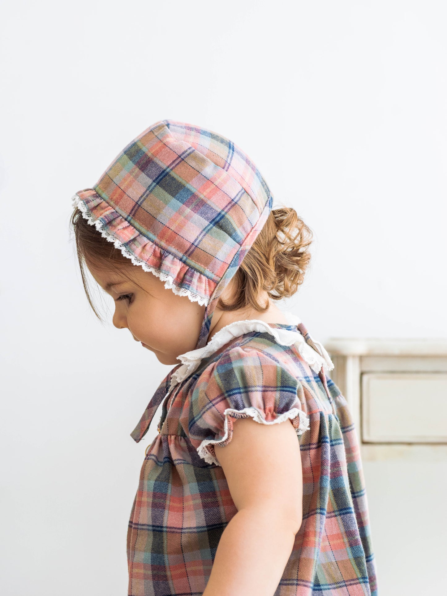 Ranita Madrid tartán rosado