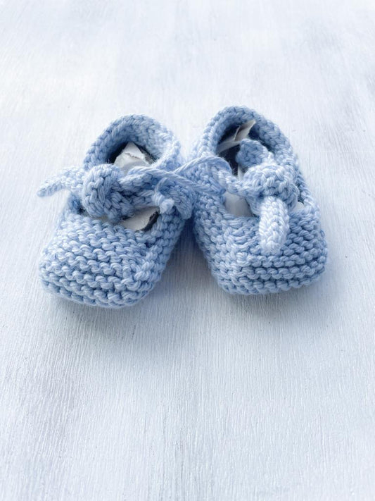 Escarpines azul claro