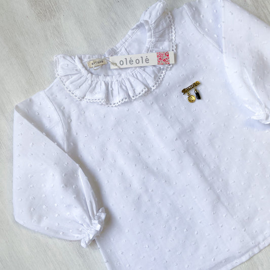 Camisa plumeti blanca ml